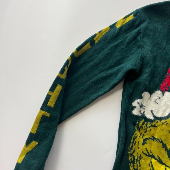 NWOT Boys Small Grinch Red & Green Naughty Christmas Holiday Crewneck Sweater - Picture 2 of 7